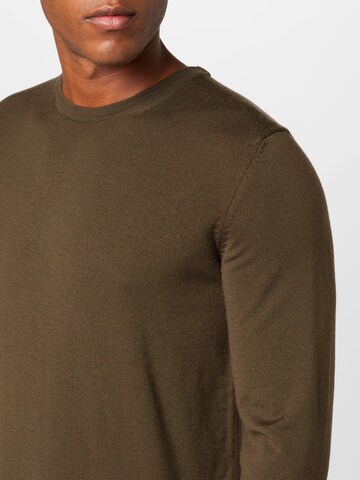 HUGO - Pullover 'San Cedric' em verde