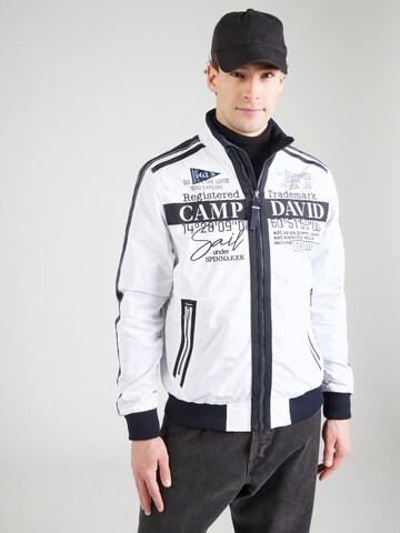 CAMP DAVID - Chaqueta de entretiempo en blanco: frente