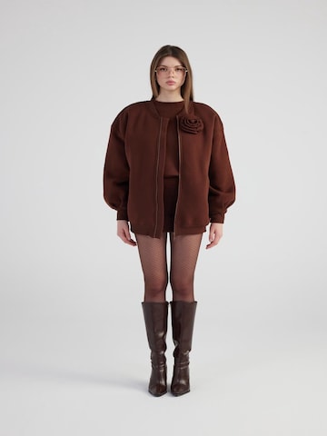 HOLLY LOLLY Between-season jacket in Brown: front