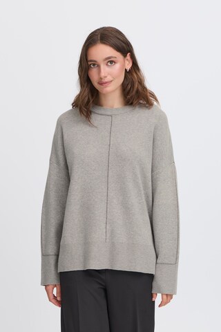 ICHI Pullover 'IHBallia' i grå: forside