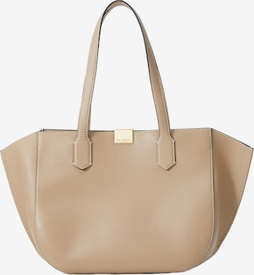 smėlio Karl Lagerfeld Pirkinių krepšys 'FOREVER EAST WEST': priekis