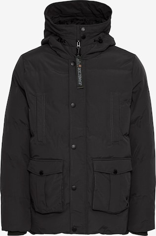 INDICODE JEANS Winter jacket 'Sticks ' in Black: front
