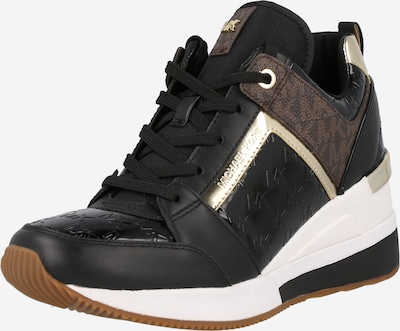 MICHAEL Michael Kors Sneakers laag 'GEORGIE' in de kleur Bruin / Goud / Zwart, Productweergave