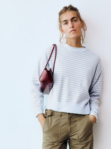 Pull-over Pull&Bear en bleu : devant