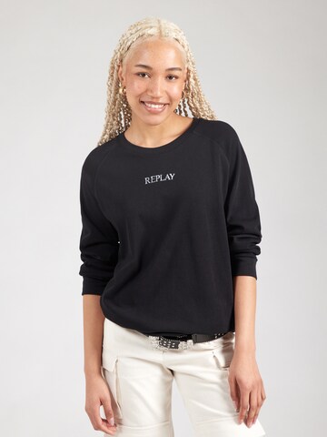 T-shirt REPLAY en noir : devant