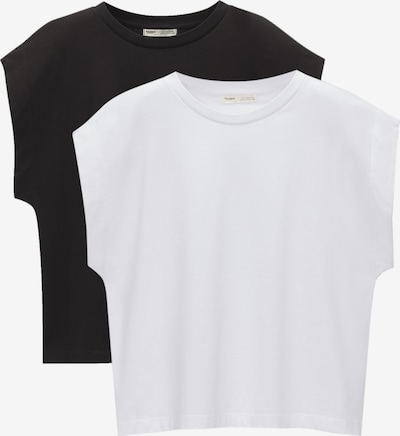 Pull&Bear Shirts i sort / hvid, Produktvisning
