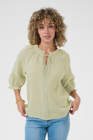 Chemisier 'Bellis' Cream en vert : devant