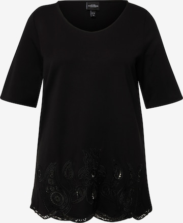 Ulla Popken Blouse in Zwart: voorkant