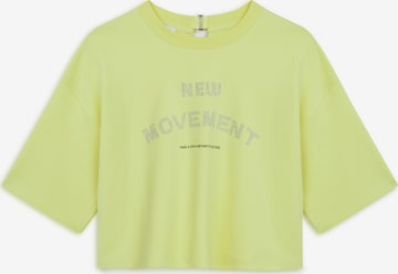 T-shirt oversize Twist en jaune : devant