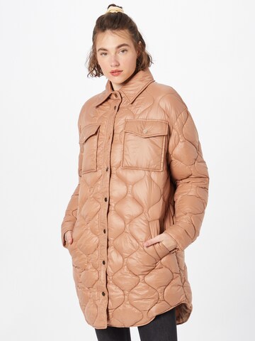 River Island Between-Season Jacket in Brown: front