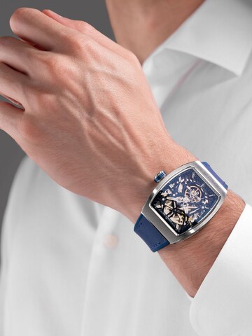 Montre à affichage analogique 'Calliano' CERRUTI 1881 en bleu : devant