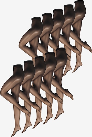 Collants ' Transparent 15 DEN ' Nur Die en noir : devant