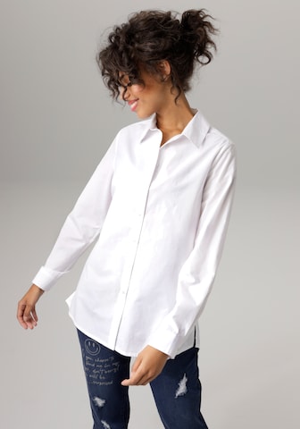 Aniston CASUAL Bluse in Weiß