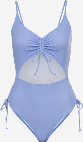 LSCN by LASCANA Bustier Badpak 'Gina' in Blauw: voorkant