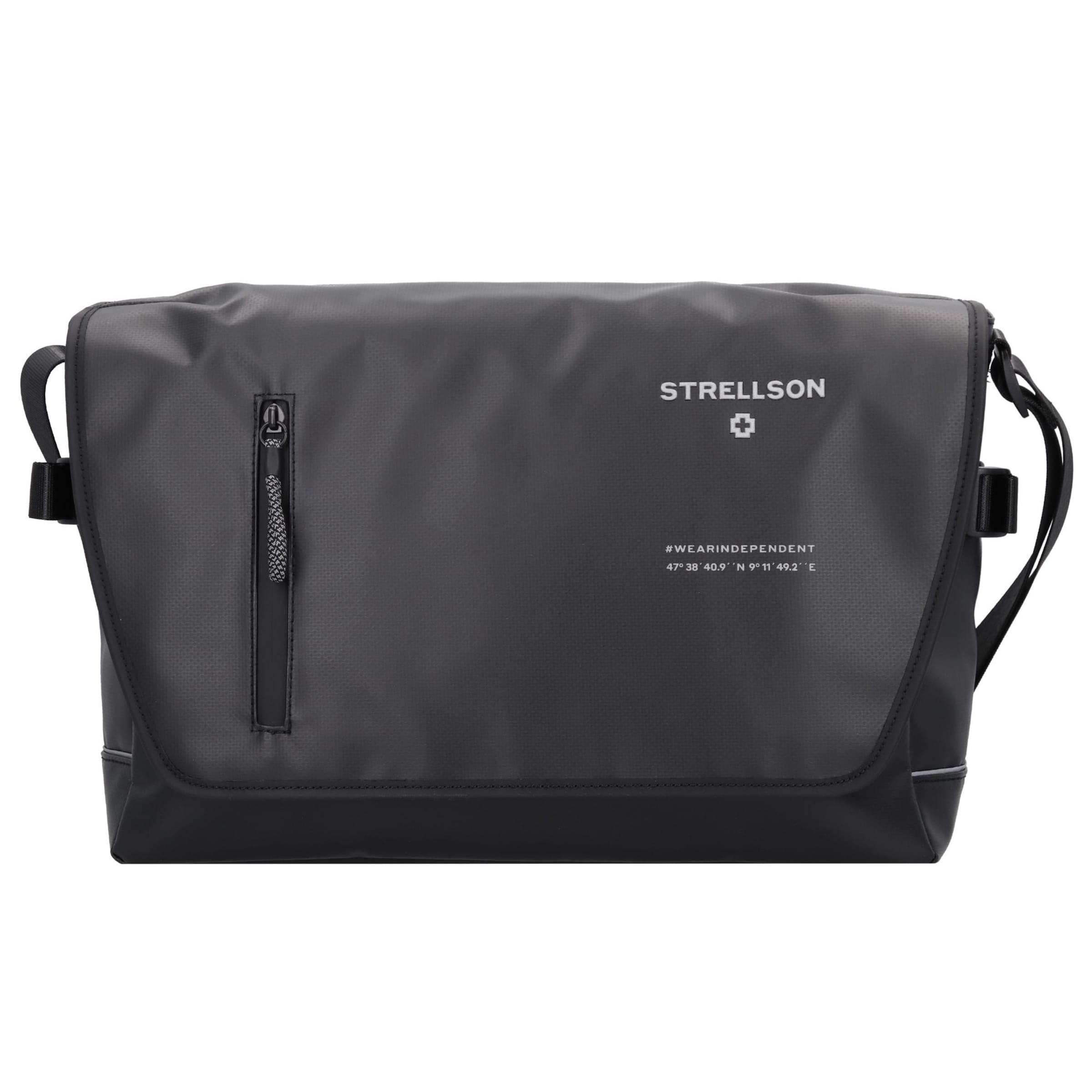 STRELLSON Τσάντα ταχυδρόμου 'Stockwell 2.0 Dorian' σε μαύρο: μπροστά