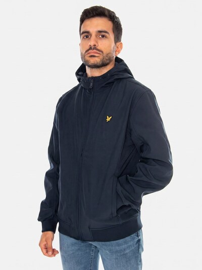 Lyle & Scott Between-season jacket 'FLEECE BACK SOFTSHELL JACKET DARK NAVY BLUE' in S in Blue, Item view