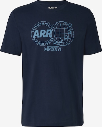 T-Shirt s.Oliver en bleu : devant