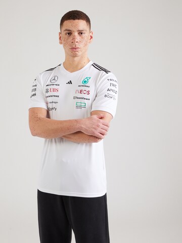 ADIDAS PERFORMANCE Λειτουργικό μπλουζάκι 'Mercedes - AMG Petronas Formula One Team' σε λευκό: μπροστά