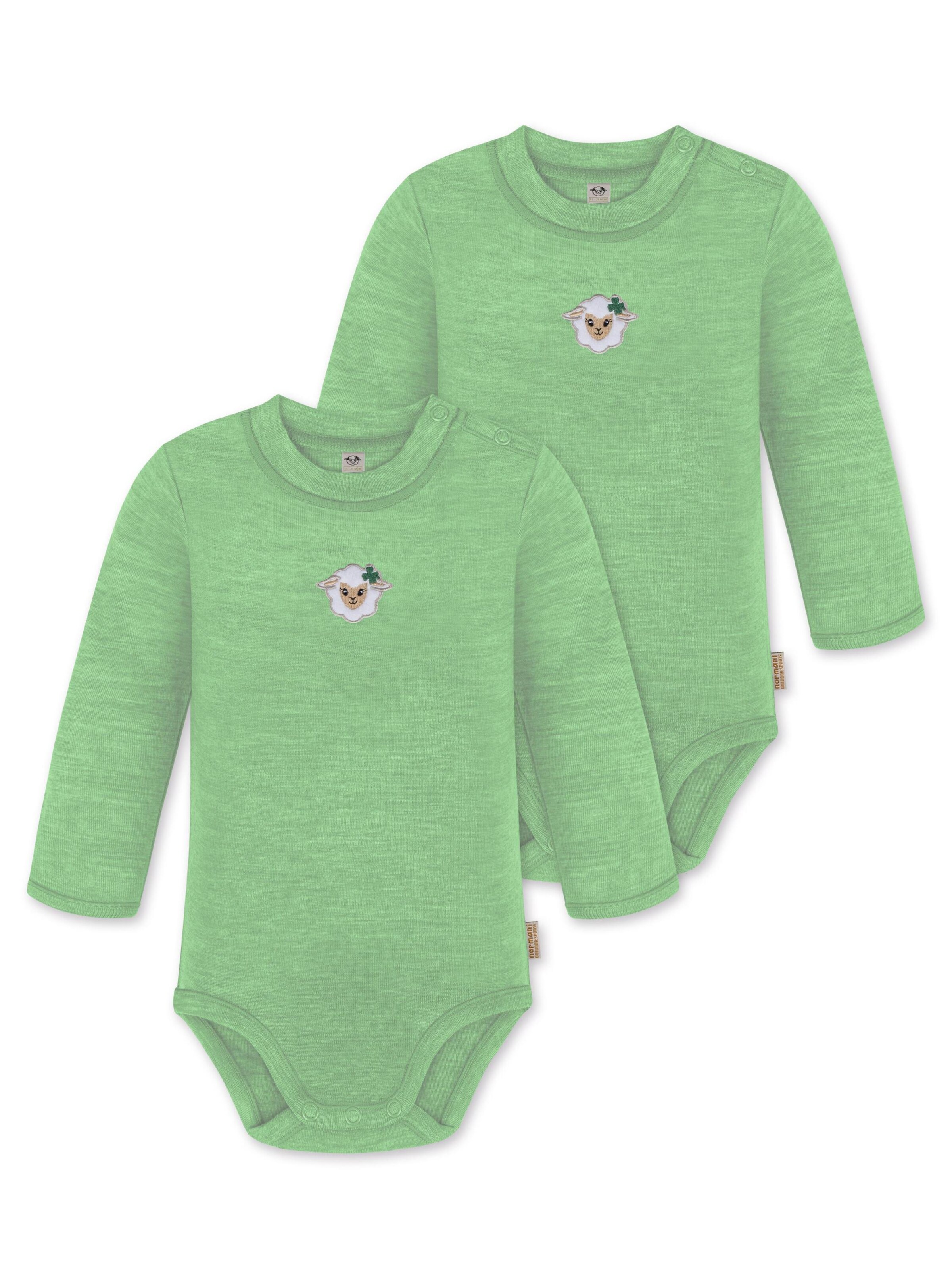 Barboteuse / body 'Tuai' normani en vert : devant