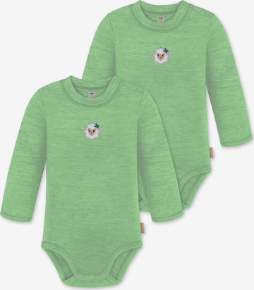 Barboteuse / body 'Tuai' normani en vert : devant