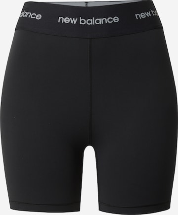 new balance Skinny Sportovní kalhoty 'Sleek 5' – černá: přední strana