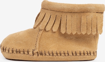 Minnetonka Обувь для малышей 'Back Flap' в Коричневый: спереди