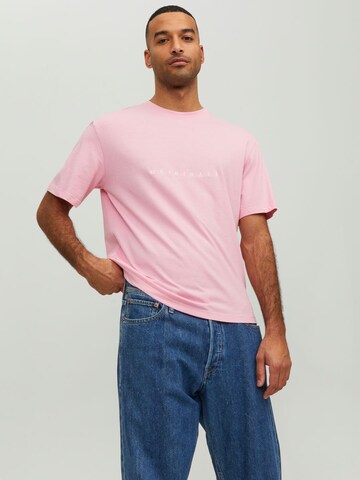 JACK & JONES Regular fit Shirt 'Copenhagen' in Roze: voorkant