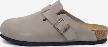 BIRKENSTOCK Clogs 'Boston' in Grey: front