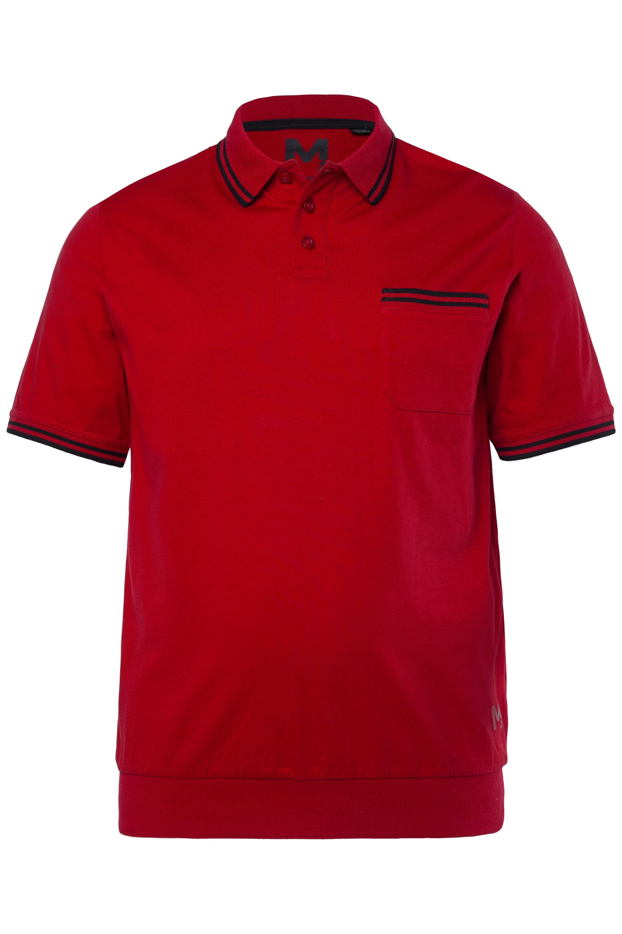 Men Plus Shirt in Red: front