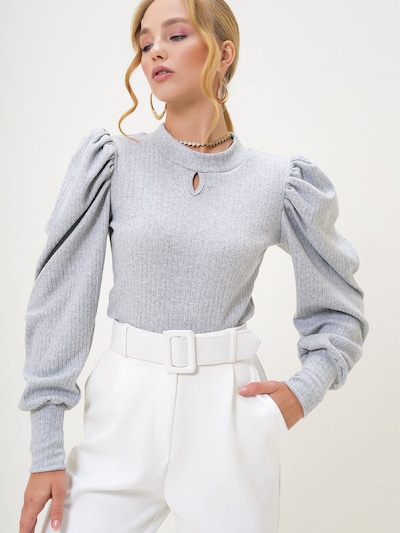 Trend Alaçatı Stili Blusa em cinzento claro, Vista do artigo