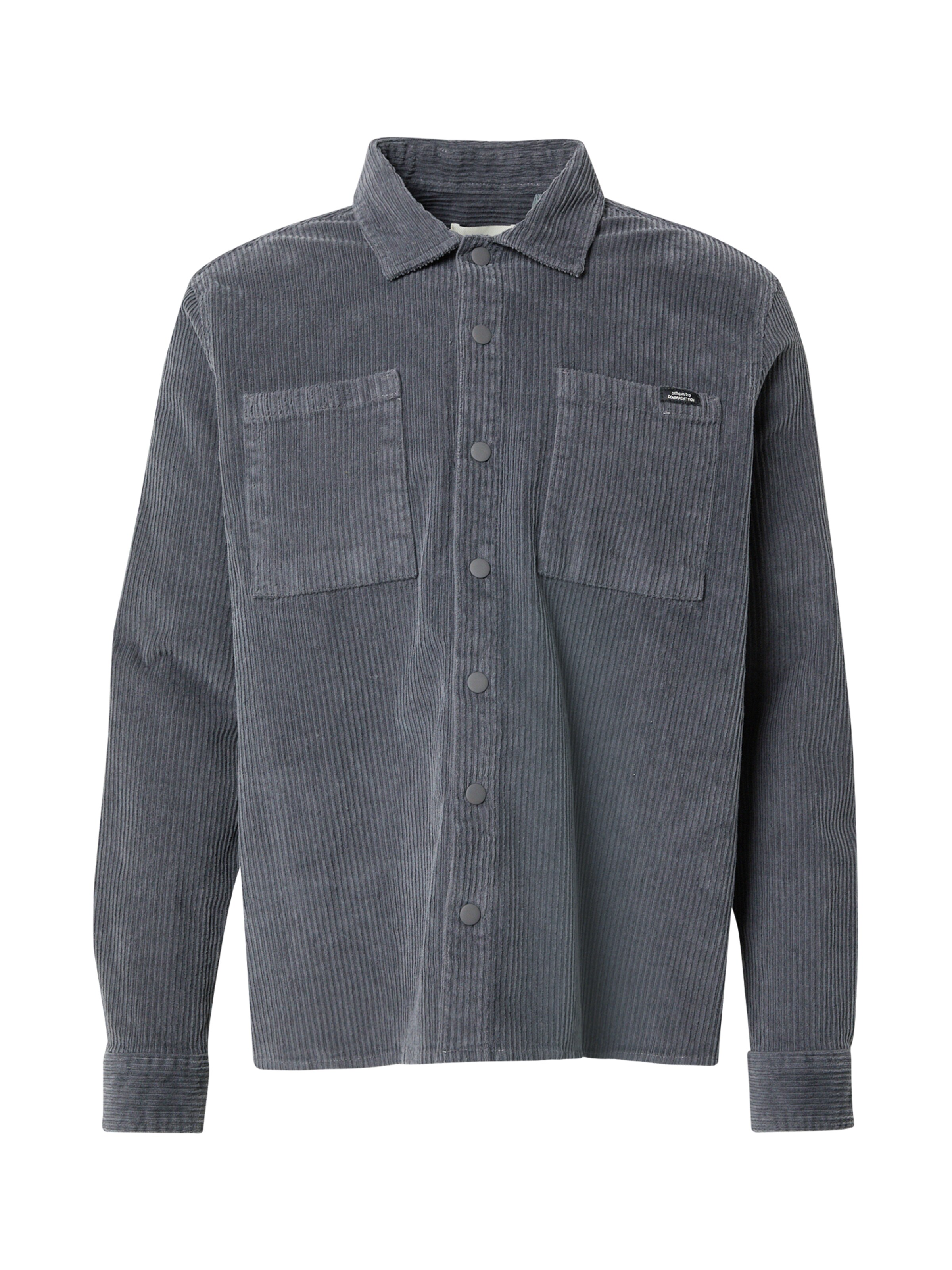 BLEND Regular fit Button Up Shirt 'BHFABER' in Grey: front