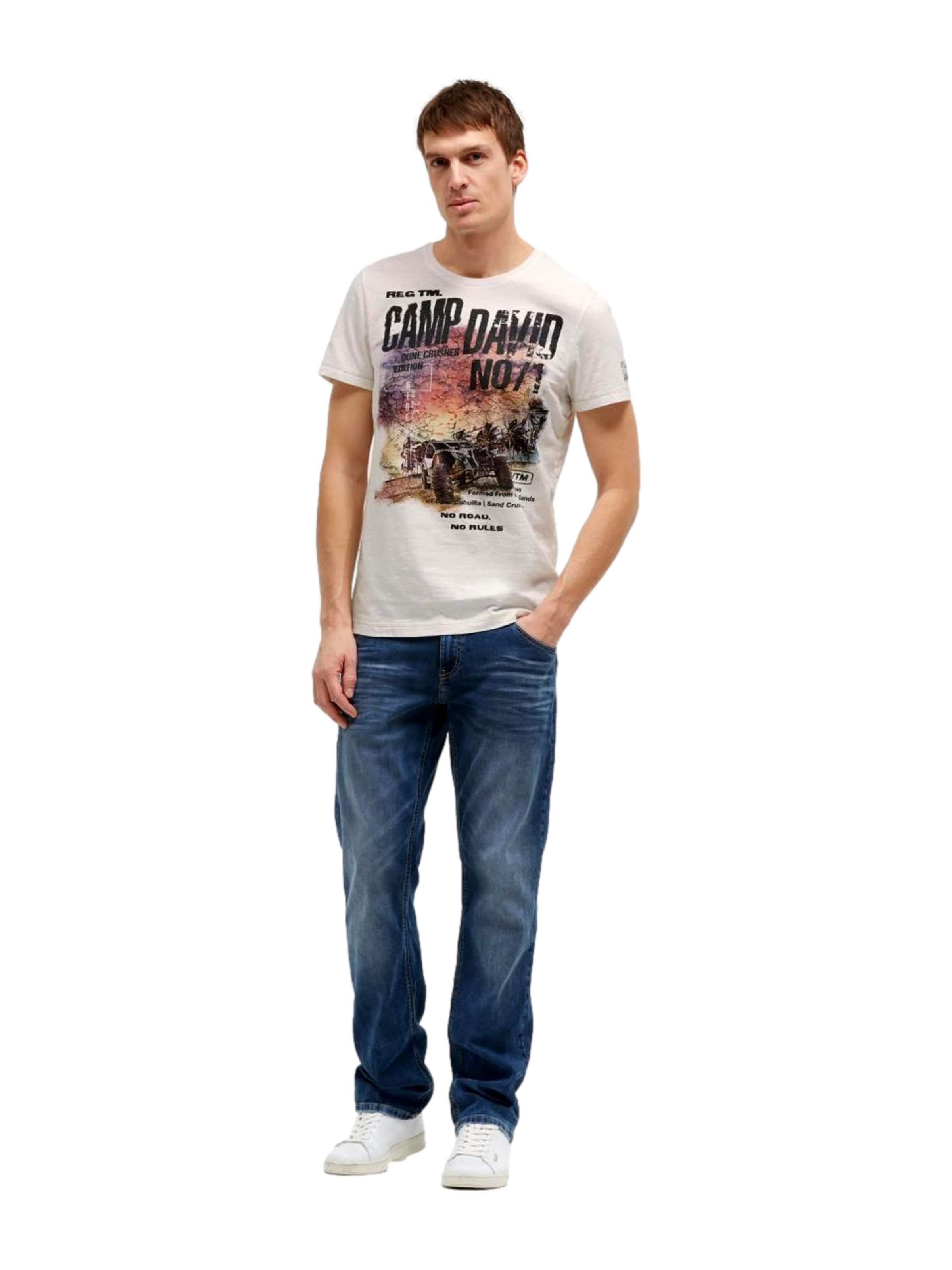 CAMP DAVID Shirt 'Dune Crusher' in Wit