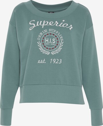 H.I.S Sweatshirt in Green: front