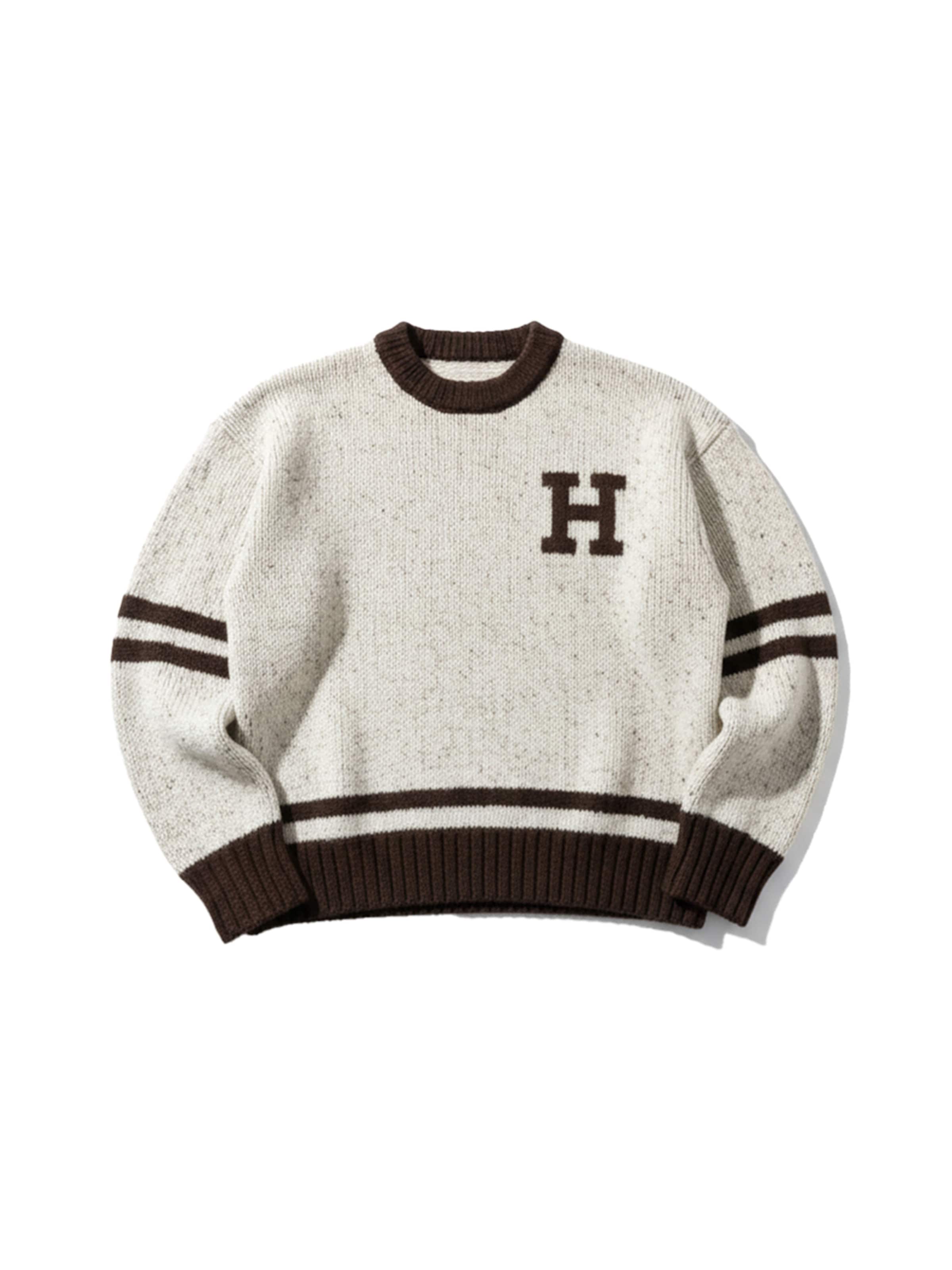 Kleidermafia Pullover 'Letter'‌‌‌‌‌‌‌‌‌‌ in Beige: Vorderseite