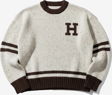 Pull-over 'Letter' Kleidermafia en beige : devant