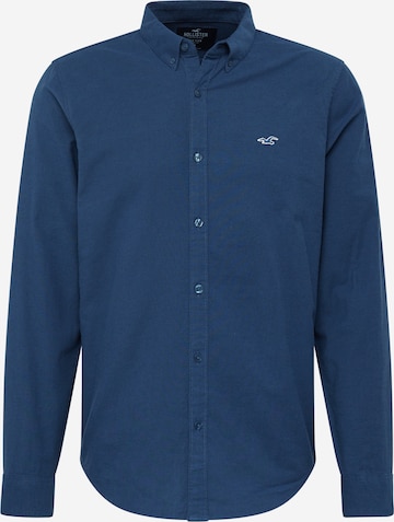 HOLLISTER Regular fit Business Shirt in Blue: front