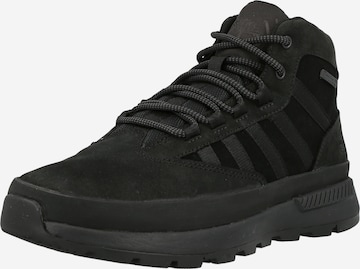 TIMBERLAND מגפי שרוכים 'Euro Trekker' בשחור: מלפנים