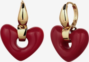 Boucles d'oreilles 'Heart' ELLI en rouge : devant