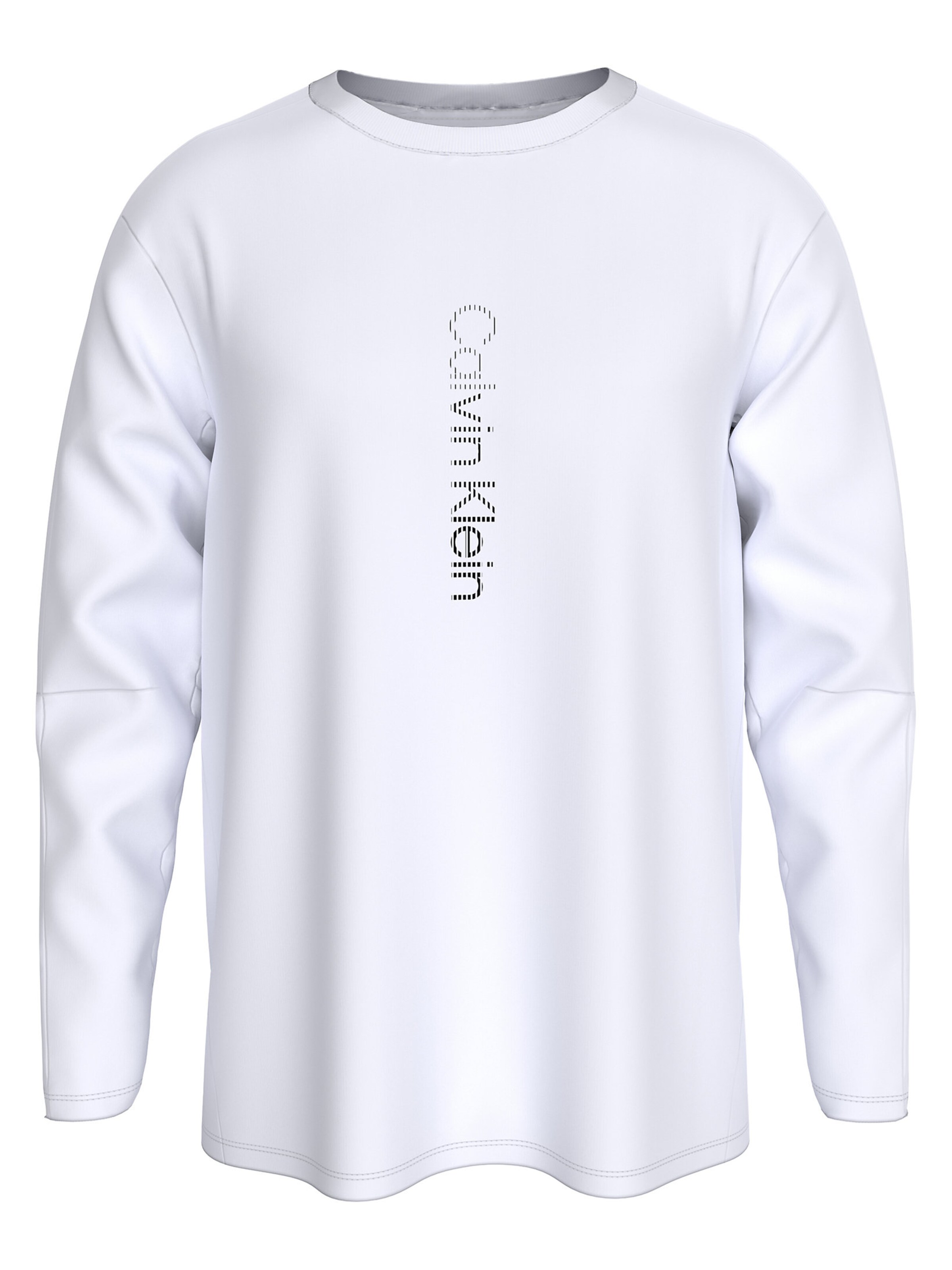 Calvin Klein Performance Long Sleeve Gym T-shirt ' ' in XS in schwarz / weiß, Produktansicht