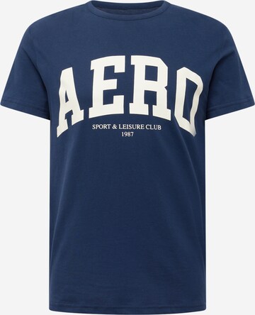 T-Shirt AÉROPOSTALE en bleu : devant