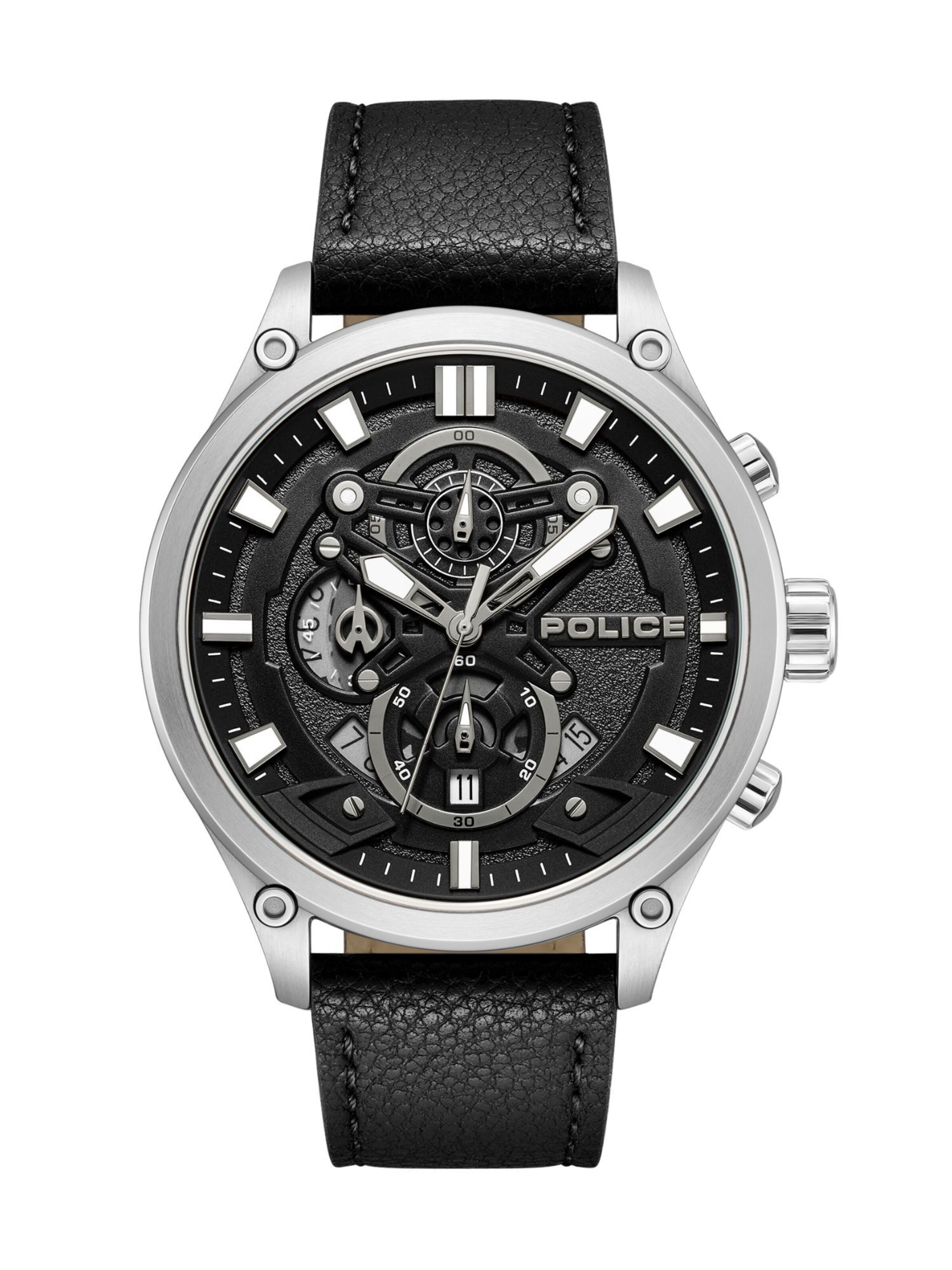 POLICE Analog Watch 'Wadden' in Black: front