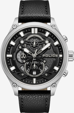 POLICE Analoguhr 'Wadden' in Schwarz: Vorderseite