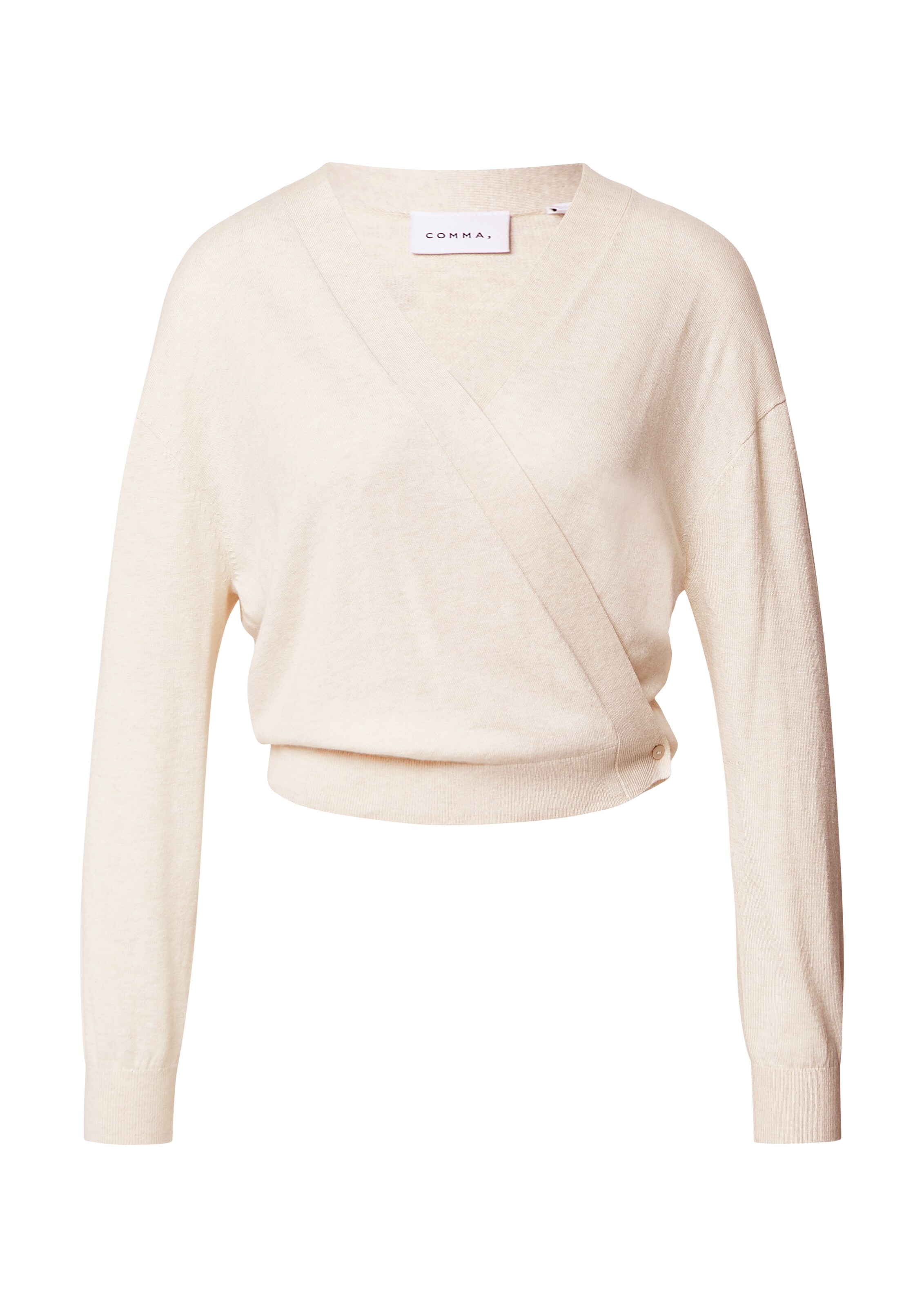 COMMA Knit Cardigan in Beige: front