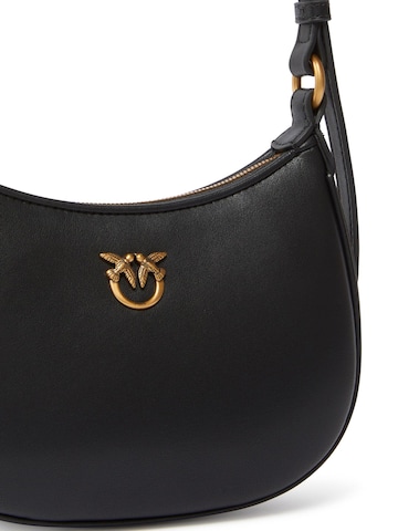Sac bandoulière 'Half Moon Baby Vitello Seta' PINKO en noir
