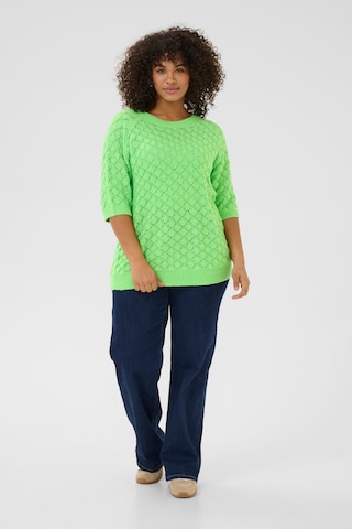 KAFFE CURVE - Jersey 'Mani' en verde