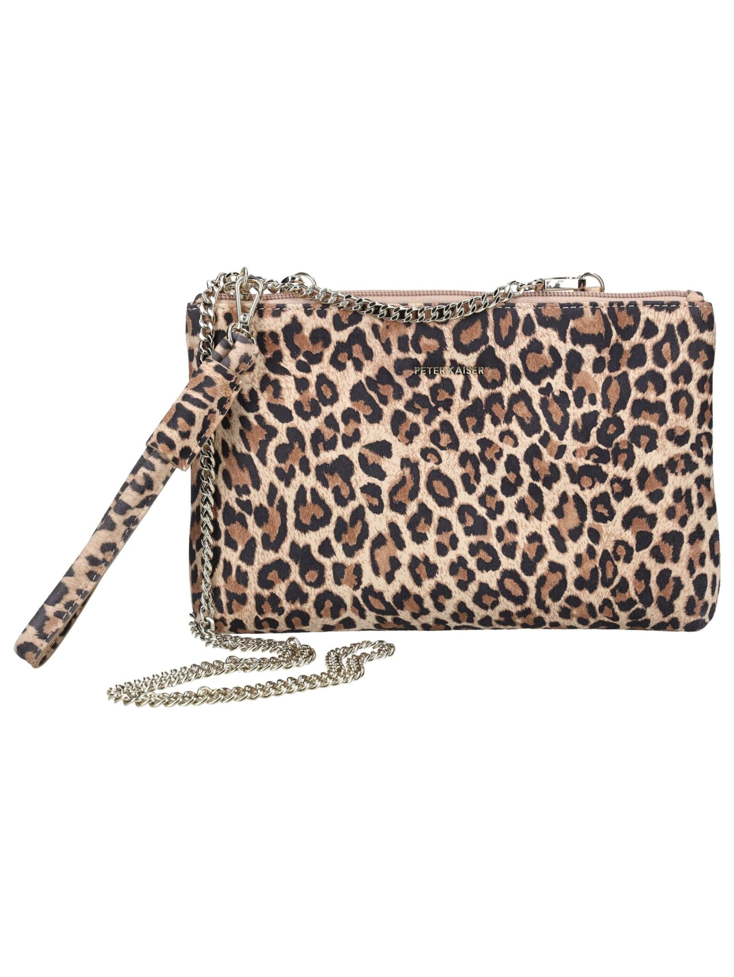 PETER KAISER Clutch in Brown: front