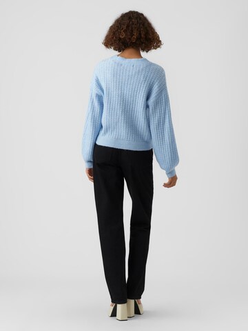 VERO MODA Knit Cardigan 'Elisa' in Blue