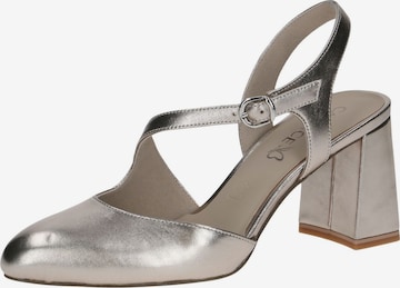 CAPRICE Slingpumps in Gold: Vorderseite