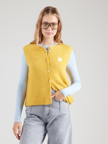 AMERICAN VINTAGE - Cárdigan 'EAST' en amarillo: frente
