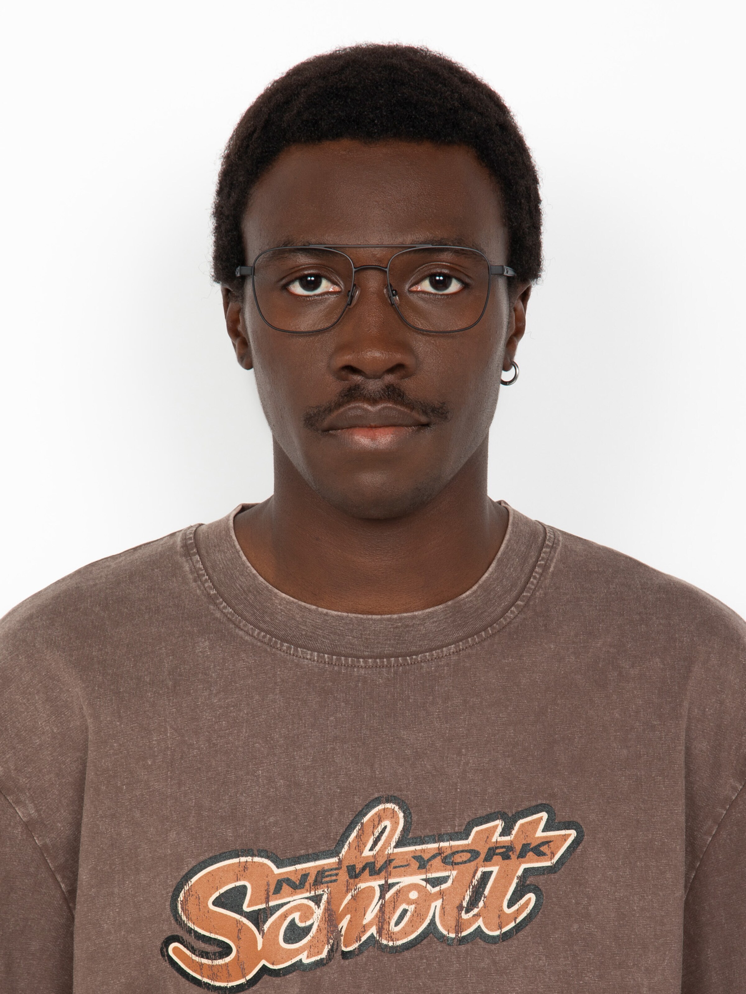 Schott NYC Shirt‌ in Braun